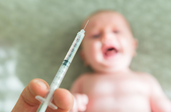 baby vaccine close up - Shutterstock